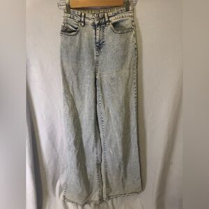 Women's Light Blue Flare Jeans Long
